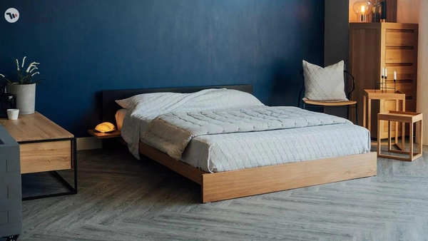 Kulu Low Bed, Solid Wood Veneer
