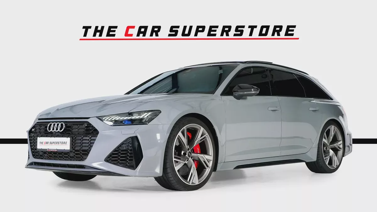 Audi RS6 Avant-22 Inch Silver Rims-Red Brake calipers-Premium Leather Interior-3-3