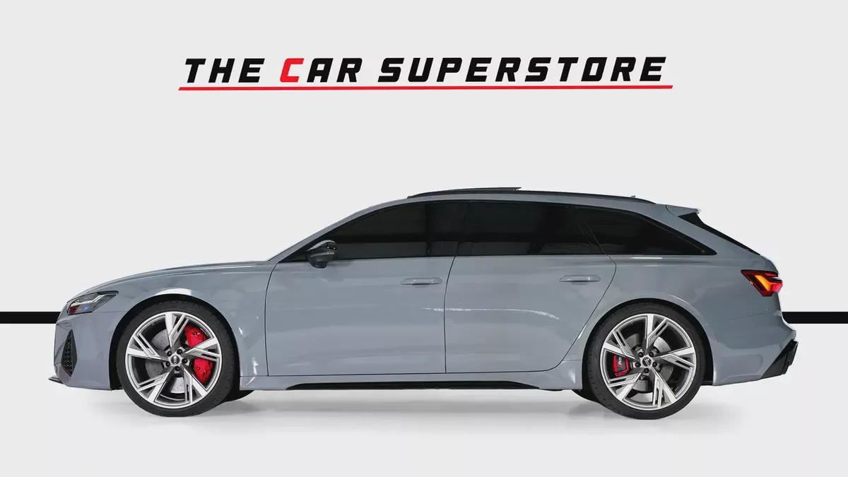 Audi RS6 Avant-22 Inch Silver Rims-Red Brake calipers-Premium Leather Interior-4-4