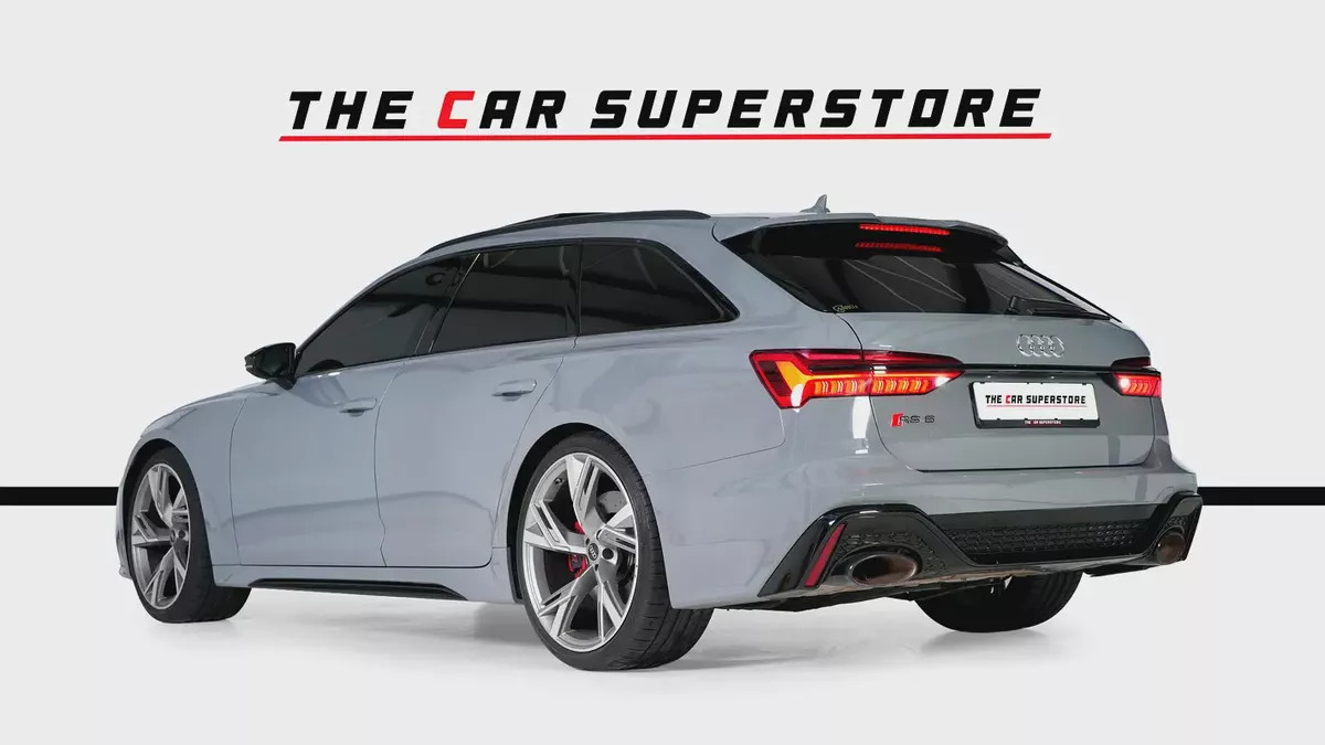 Audi RS6 Avant-22 Inch Silver Rims-Red Brake calipers-Premium Leather Interior-5-5
