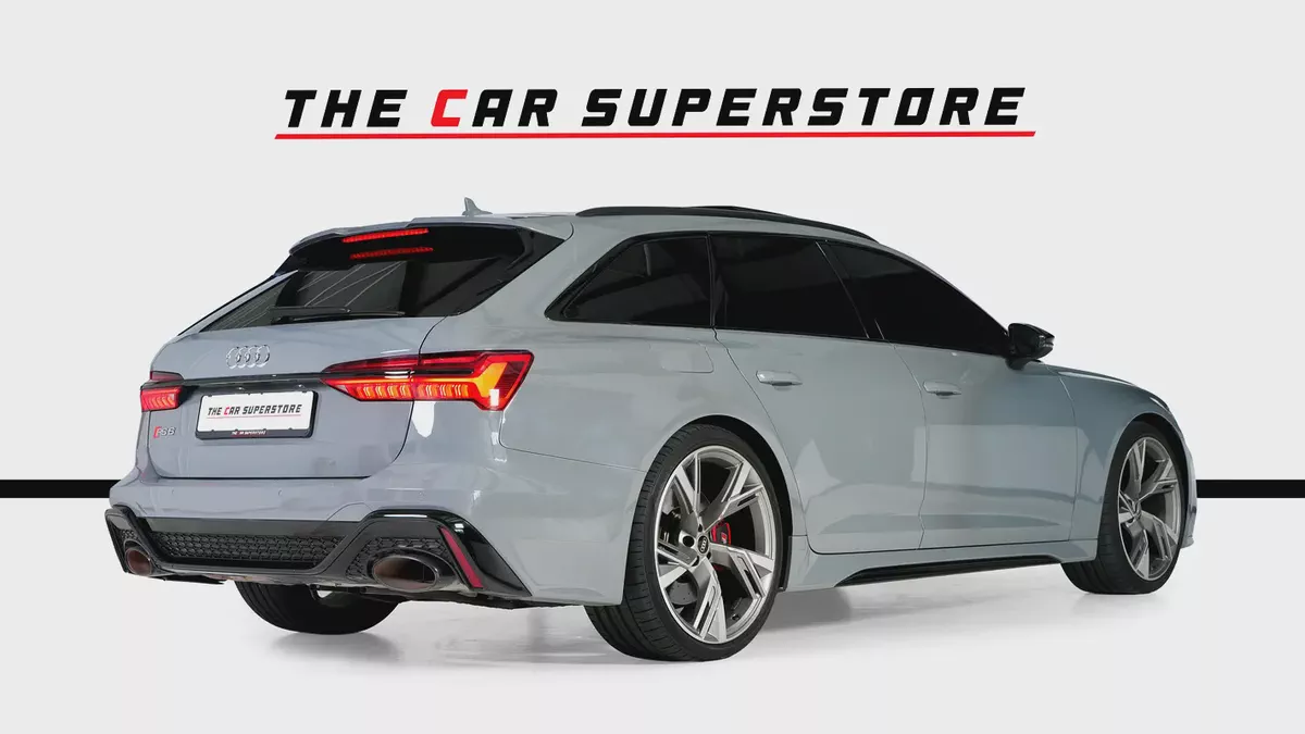Audi RS6 Avant-22 Inch Silver Rims-Red Brake calipers-Premium Leather Interior-7-7