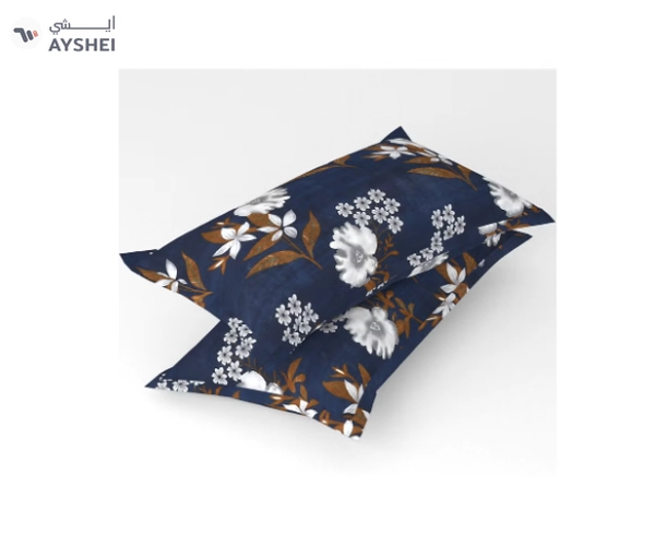 BSB HOME® Glace Cotton 180 TC Big Flower Printed Single Bedsheets with 1 King Size Pillow