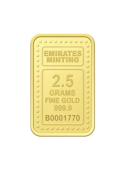 Emirates Minting 2.5 Grams Flower Gold Bar 999.9 Purity-1