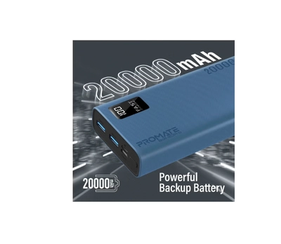 PROMATE 20000 mAh Universal Ultra-Slim iPhone 16 Power Bank, Portable Charger With 10W USB-C -1
