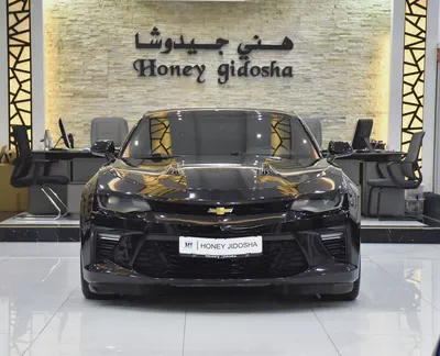 ORIGINAL PAINT ( صبغ وكاله ) Chevrolet Camaro SS ( 2017 Model ) in Black Color GCC Specs-0