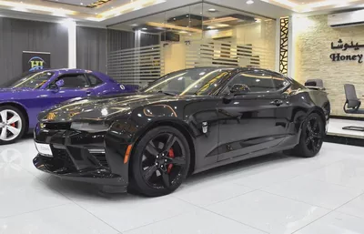 ORIGINAL PAINT ( صبغ وكاله ) Chevrolet Camaro SS ( 2017 Model ) in Black Color GCC Specs-1