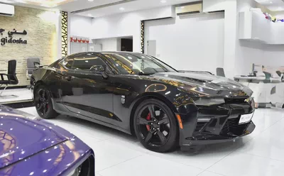ORIGINAL PAINT ( صبغ وكاله ) Chevrolet Camaro SS ( 2017 Model ) in Black Color GCC Specs-2