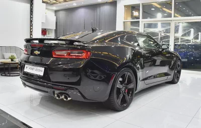 ORIGINAL PAINT ( صبغ وكاله ) Chevrolet Camaro SS ( 2017 Model ) in Black Color GCC Specs-5