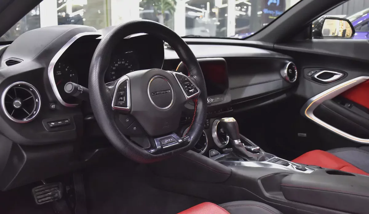 ORIGINAL PAINT ( صبغ وكاله ) Chevrolet Camaro SS ( 2017 Model ) in Black Color GCC Specs-10-10