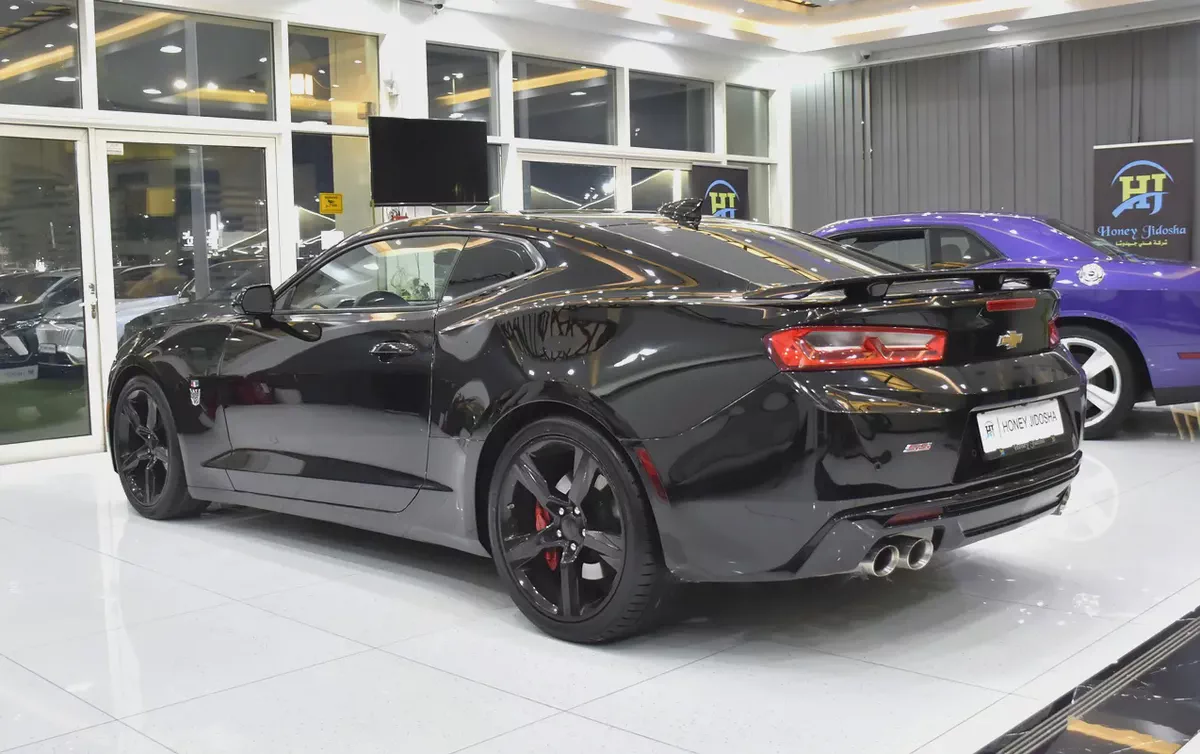 ORIGINAL PAINT ( صبغ وكاله ) Chevrolet Camaro SS ( 2017 Model ) in Black Color GCC Specs-6-6