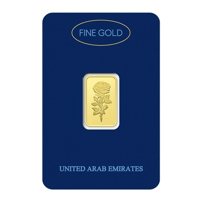 Dubai Gold 5 Grams Pure 999.9 Fine Gold Bar-1