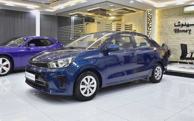 AED 545 EMi at 0% DP | KIA Pegas ( 2022 Model ) in Blue Color GCC Specs-1