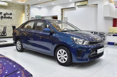 AED 545 EMi at 0% DP | KIA Pegas ( 2022 Model ) in Blue Color GCC Specs-2
