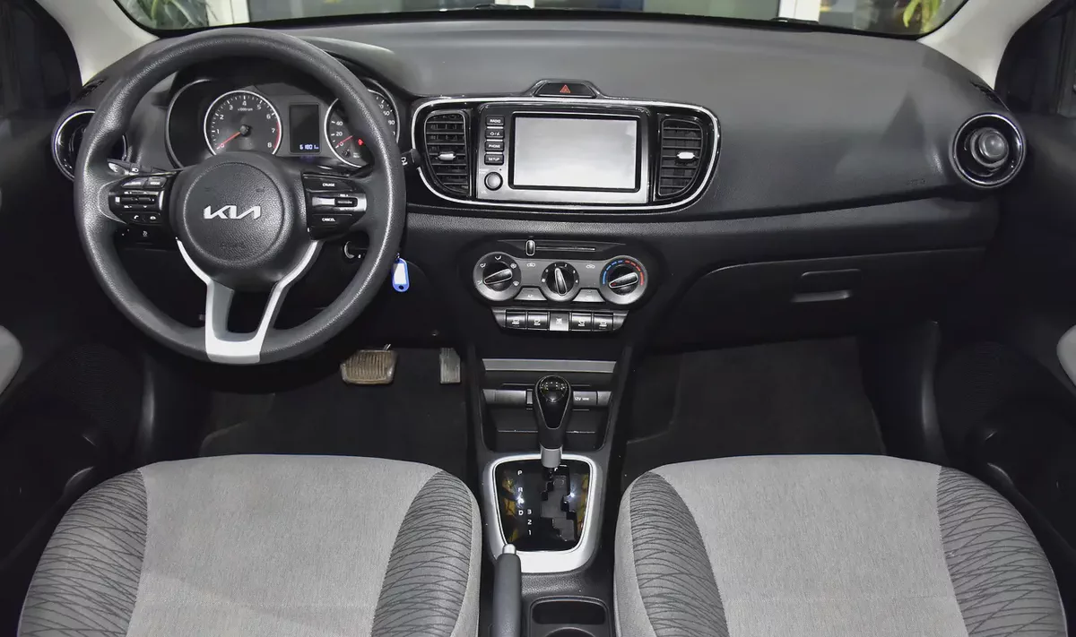 AED 545 EMi at 0% DP | KIA Pegas ( 2022 Model ) in Blue Color GCC Specs-10-10