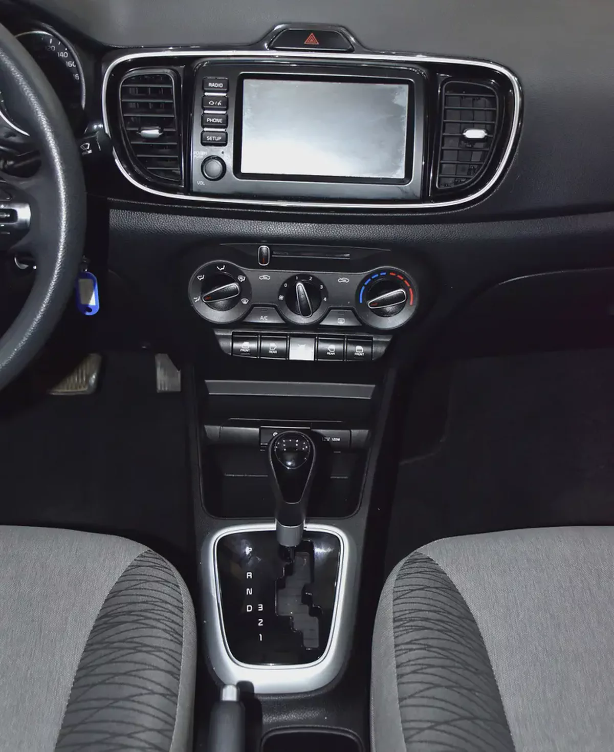 AED 545 EMi at 0% DP | KIA Pegas ( 2022 Model ) in Blue Color GCC Specs-14-14