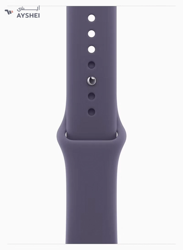 Apple Watch Series 11 GPS 46mm (TDRA Version) Silver Aluminium Case With Purple Fog Sport Band - S/M
