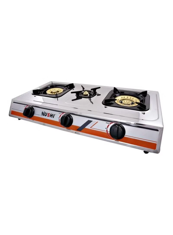 NUSHI 3-Gas Burner NS-303 Silver