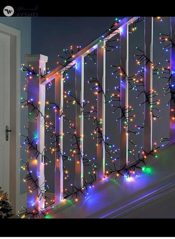 Yuwell Ramadan Light 10 Meter Led Multicolor Fairy Light For Ramadan Decoration Curtain Light For Home and Outdoor Decoration Light Multimode Operated Light