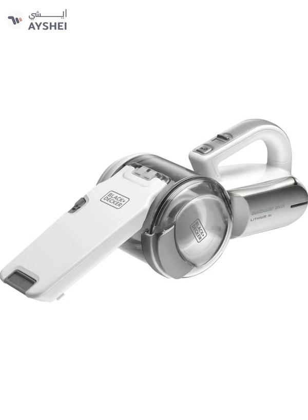 BLACK+DECKER Cordless Dustbuster Pivot Hand Vacuum 18V 440 ml 35 W PV1820L-GB White Grey