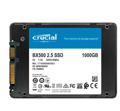 crucial BX500 SATA 2.5" Internal SSD, 1TB Capacity, 540 Mb/s Sequential Read-2
