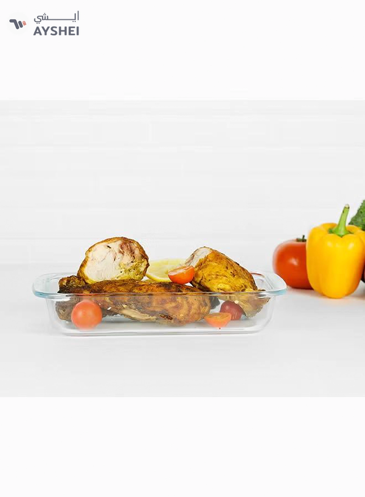 Delcasa 1800ml Rectangular Baking Dish, Borosilicate Glass Pan, DC2274-1-1