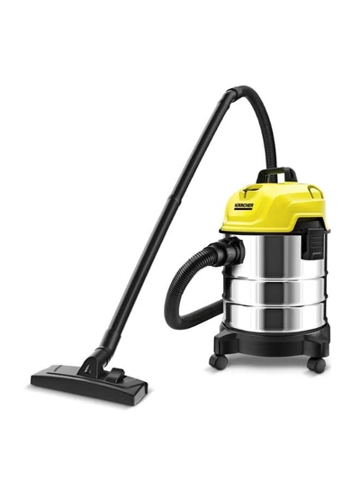 KARCHER WD 1 s Classic Wet And Dry Vacuum Cleaner, 18L Stainless Steel Tank, 1300W, Blower Function 200 W 10983240-2