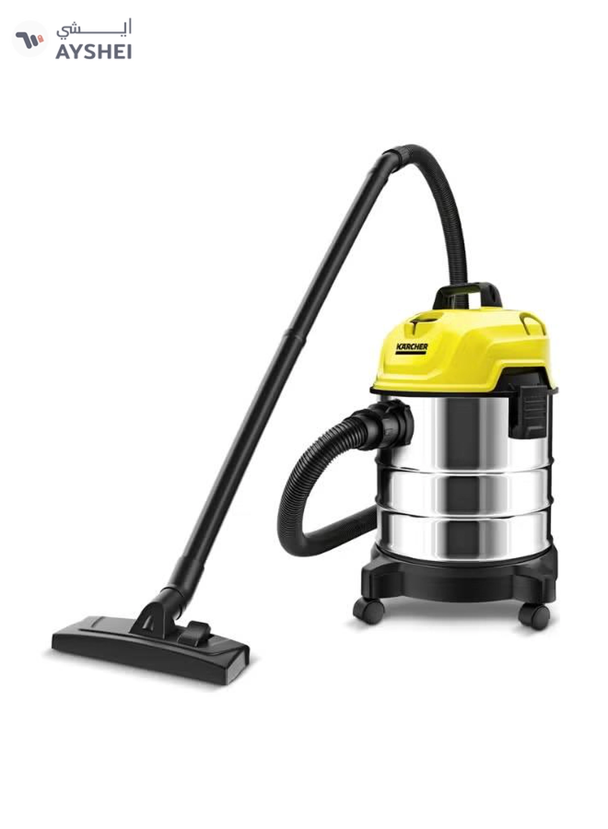 KARCHER WD 1 s Classic Wet And Dry Vacuum Cleaner, 18L Stainless Steel Tank, 1300W, Blower Function 200 W 10983240-2-2