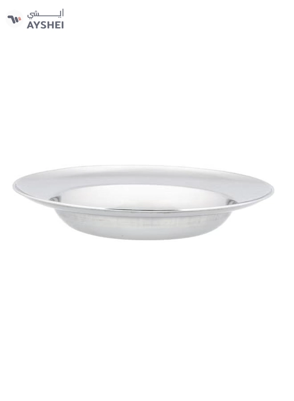 DELCASA Double Deep Soup Plate Steel Serving Plate DC2127 Dishwasher Safe