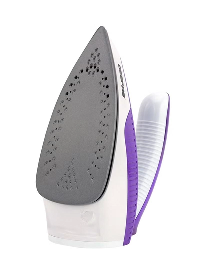GEEPAS Travel Steam Iron with Foldable Handle - Non-Stick Coating Plate & Adjustable Thermostat Control | Steam Shot, Transparent Water Tank, Durable Material | 2 Years Warranty 1000 W GSI7806 White/Purple-3