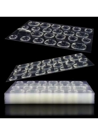 ORiTi 10 Sheet Ultrathin Waterproof Breathable Double-Sided False Nail Glue Sticker-1