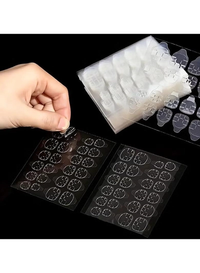 ORiTi 10 Sheet Ultrathin Waterproof Breathable Double-Sided False Nail Glue Sticker-2