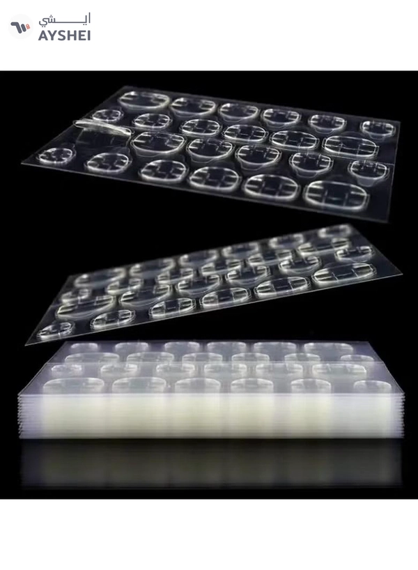 ORiTi 10 Sheet Ultrathin Waterproof Breathable Double-Sided False Nail Glue Sticker