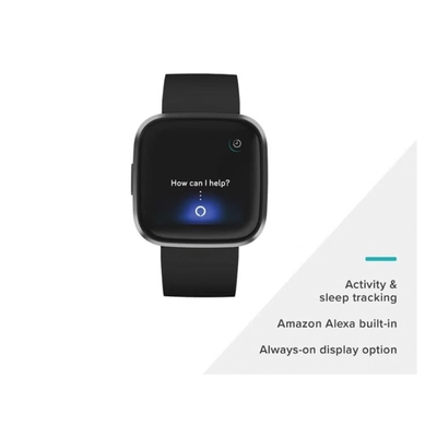 Fitbit Versa 2 (NFC) Smartwatch Black/Carbon Aluminum-4