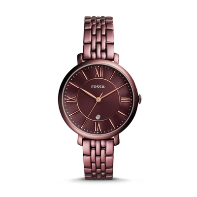 Fossil Women's Stainless Steel Analog Wrist Watch ES4100 - 26 mm - Red-0