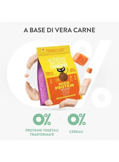 Schesir Born Carnivore Grain Free Oven Baked Dry Food [High-Protein] For Cat-3