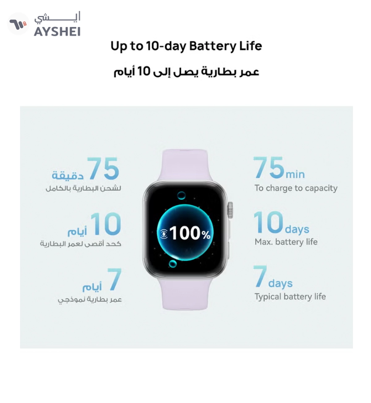 HUAWEI Watch FIT4 Smart Watch, 1.82” Display, 100+ Sports modes, Fitness and Sleep Tracker, Heart Rate Monitor, Emotional Wellbeing Assistant, up to 10-Day Battery Life, iOS & Android White-4-4