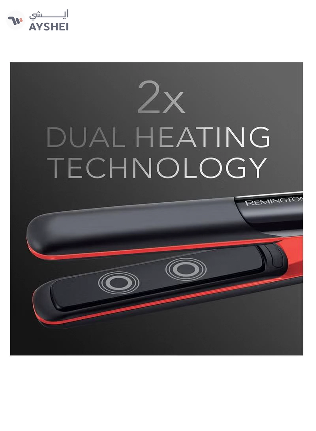 REMINGTON S9700 Hair Straighteners With Ceramic Ultimate Glide Black And Red-2-2