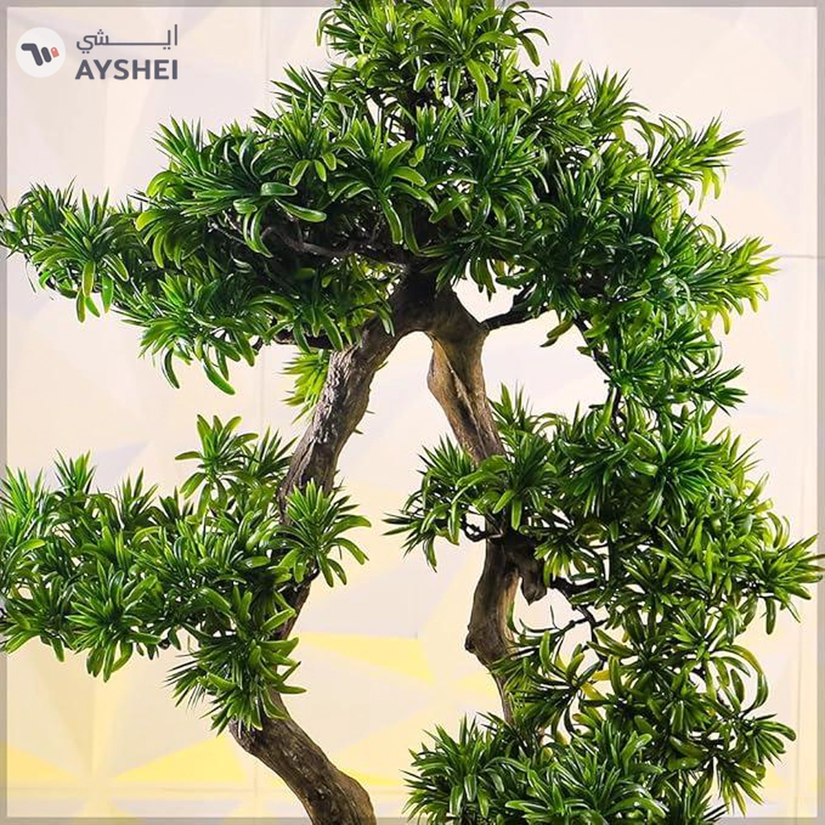 Yatai Decor Luxurious Artificial Bonsai Tree Lifelike Artificial Plants with Pots-3-3