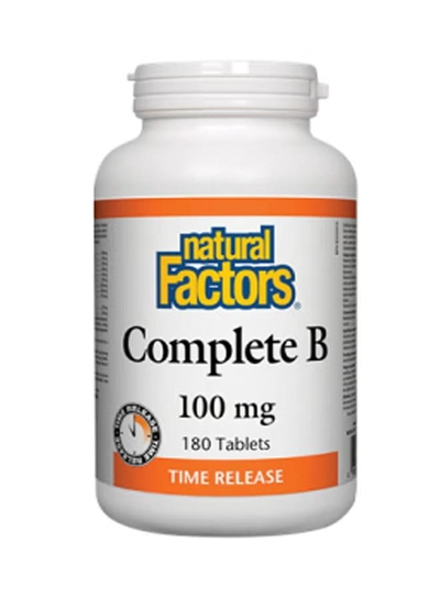 nautral Factor Complete B Time Release Supplement - 180 Tablets-0