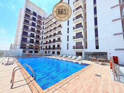 Chiller free brand new 1bhk with kitchen appliances in Al furjan Dubai-0
