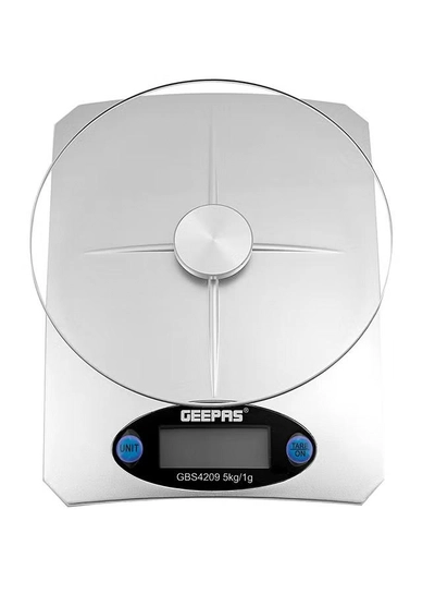 GEEPAS Portable Digital Kitchen Scale 5Kg White-0