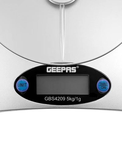 GEEPAS Portable Digital Kitchen Scale 5Kg White-5