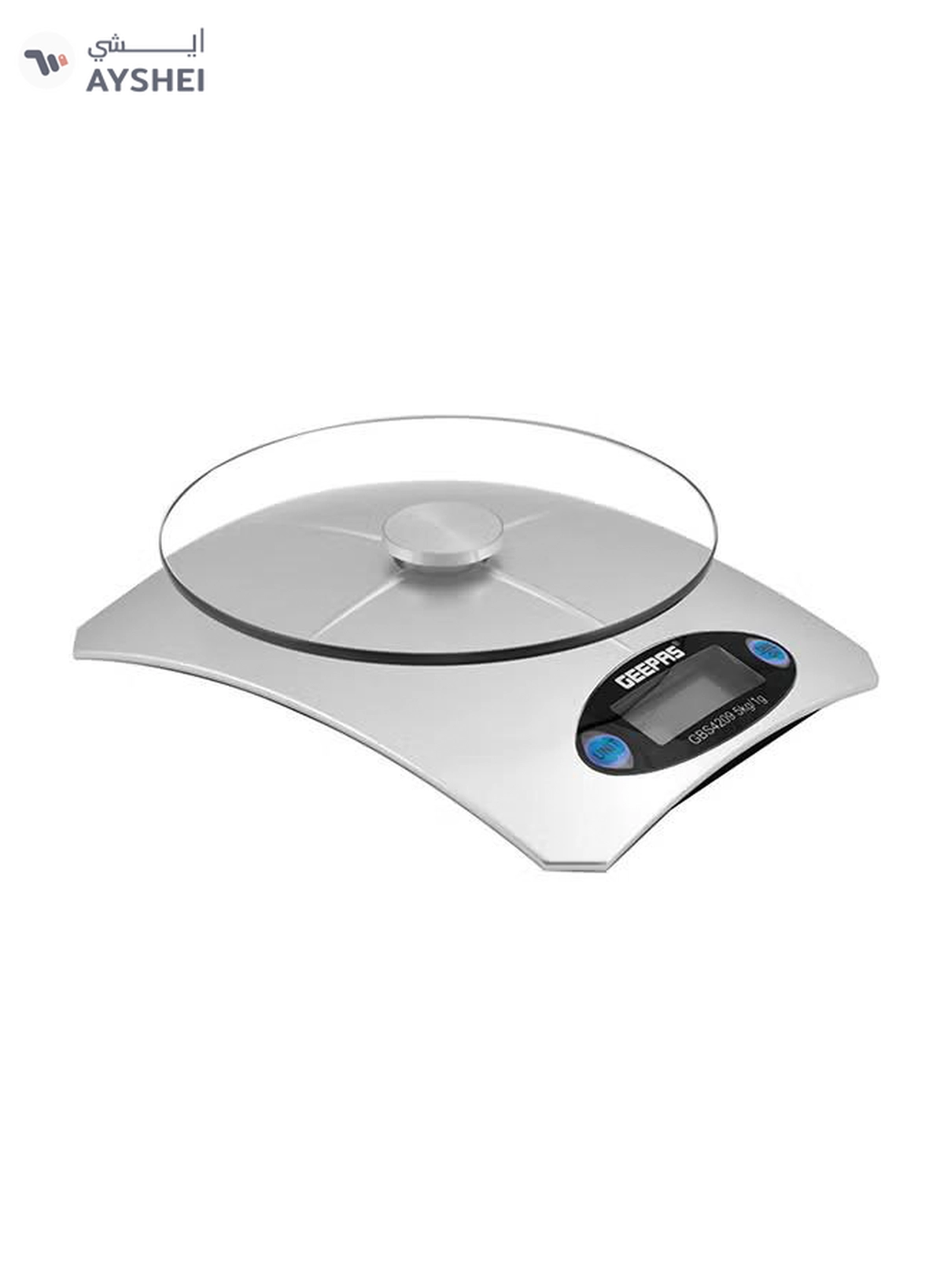 GEEPAS Portable Digital Kitchen Scale 5Kg White-4-4