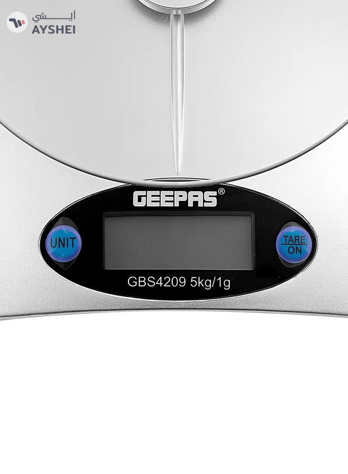 GEEPAS Portable Digital Kitchen Scale 5Kg White-5-5