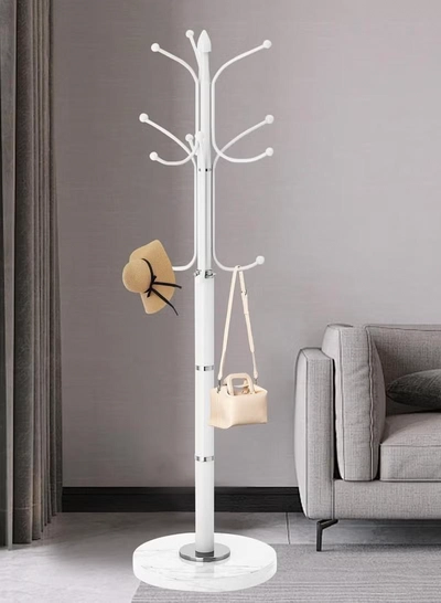 DubaiGallery Coat Rack, Coat Rack Freestanding Metal Coat Tree Hanger 12 Hooks Hat Rack for Hanging Bags Scarves Clothes Handbag Umbrella Jacket Hall Bedroom-3