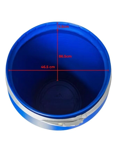 ARTC Large Capacity 220L Open Top Storage Drum High-volume plastic drum designed for safe containment of liquids, powders, and materials, offering durability, portability, and long service life.-4