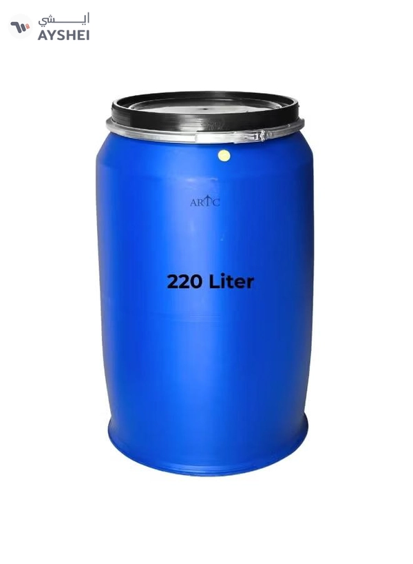 ARTC Large Capacity 220L Open Top Storage Drum High-volume plastic drum designed for safe containment of liquids, powders, and materials, offering durability, portability, and long service life.