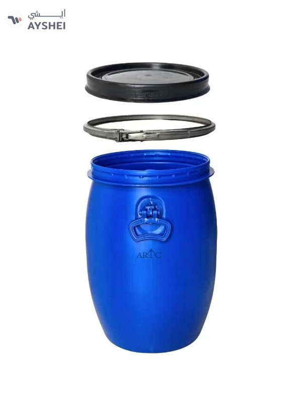 ARTC Large Capacity 220L Open Top Storage Drum High-volume plastic drum designed for safe containment of liquids, powders, and materials, offering durability, portability, and long service life.
