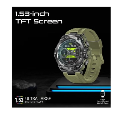 PROMATE Smart Watch, Round-Screen BT 5.1 Fitness Tracker With 1.53 Inch TFT Display, 80 Day Battery-2