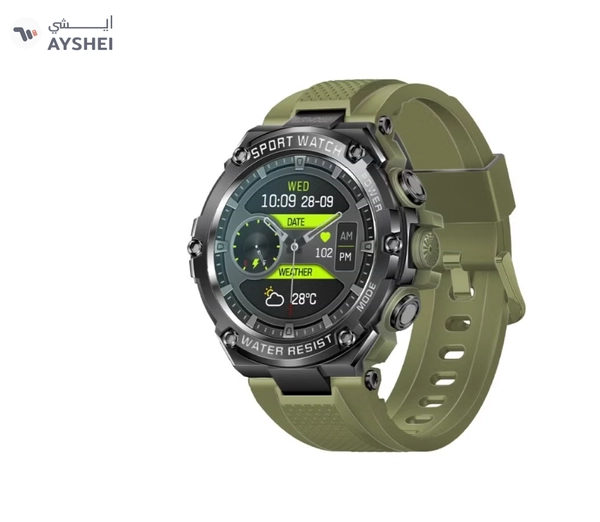 PROMATE Smart Watch, Round-Screen BT 5.1 Fitness Tracker With 1.53 Inch TFT Display, 80 Day Battery